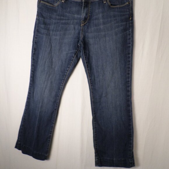 Old Navy 'The Flirt' Womens Dark Blue Denim Jeans Sz 14 Regular - Picture 2 of 12